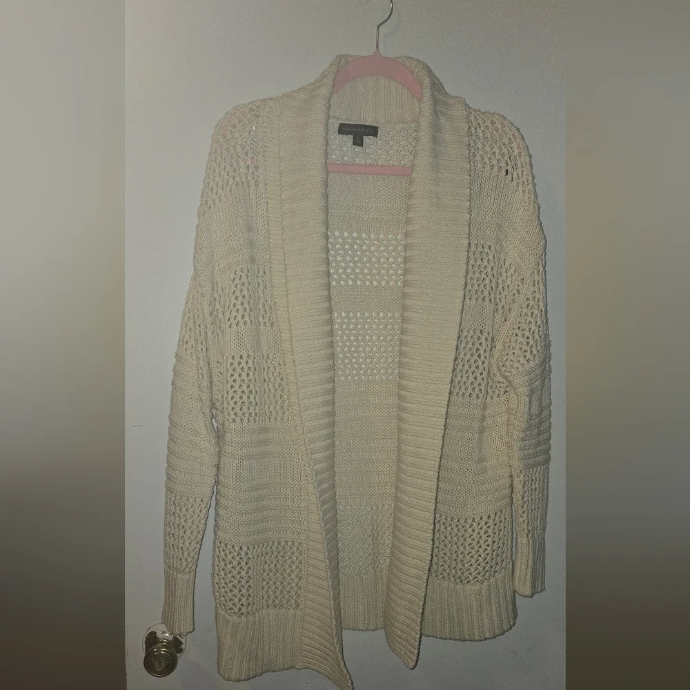 Banana Republic Cream Women's Cardigan - Picture 3 of 4
